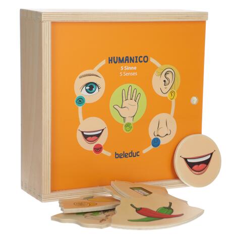 Didaktikus játék és puzzle 2 az 1-ben Humanico Érzékek a Beleduc-tól.