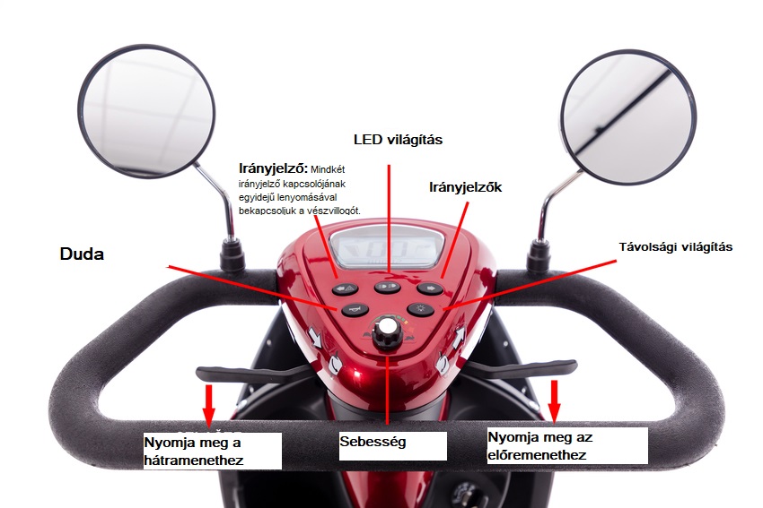 MOBILITY PLUS elektromos scooter - nagy tárhely