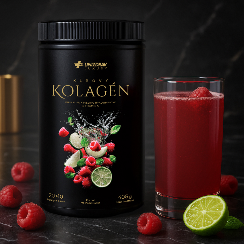 Ízületi Kollagén Unizdrav – Málna & Lime ízben, 20 + 10 adag ajándékba