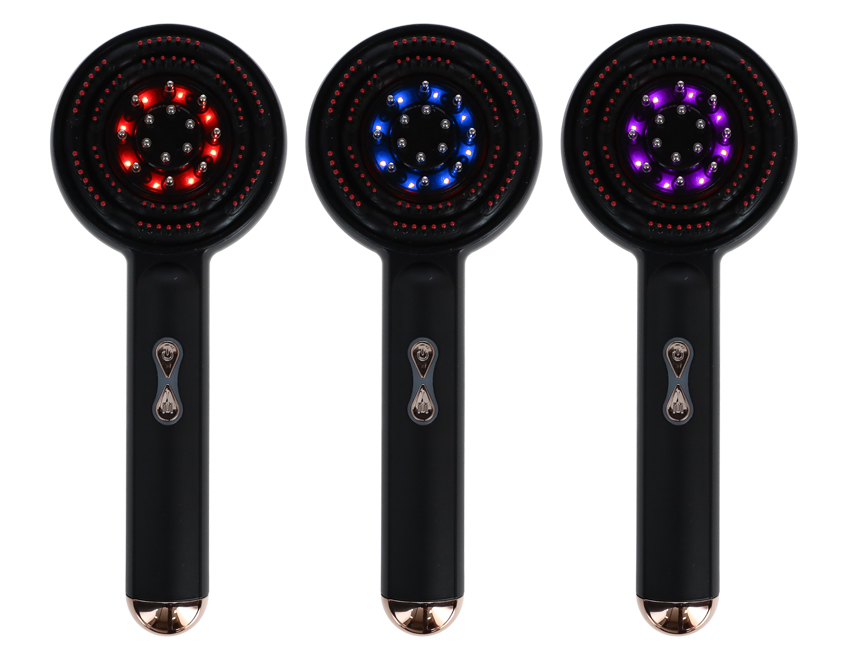 Regeneráló hajkefe LED terápiával