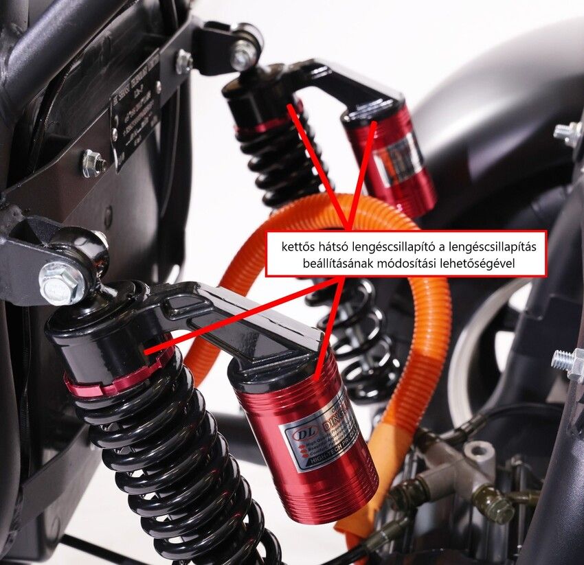 Elektromos CHOPPER UNIZDRAV háromkerekű - erős 2000 W-os motor