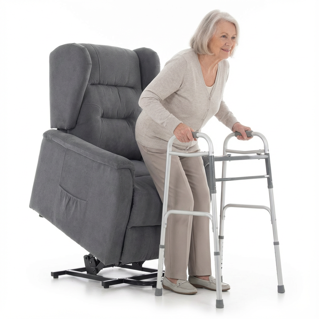 COMFORT+ dönthető masszázsfotel, antracit szövet