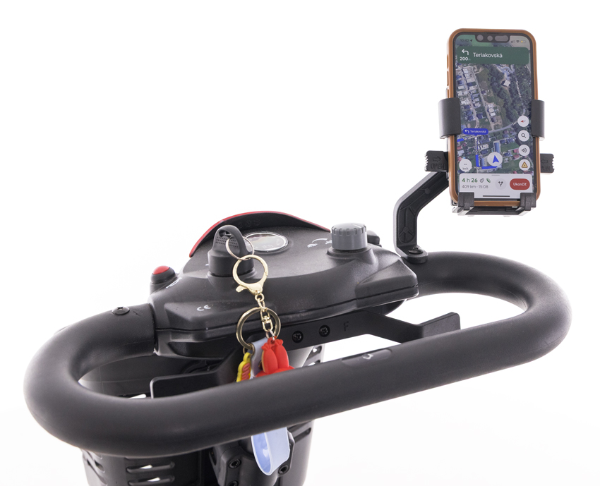 Műanyag mobiltelefon-tartó robogóra