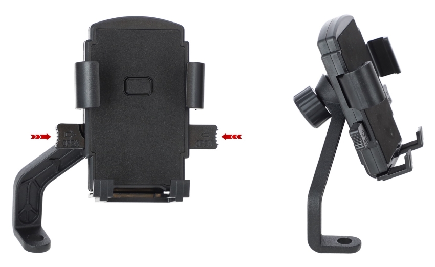 Műanyag mobiltelefon-tartó robogóra