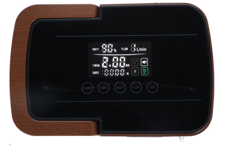 Oxigénkoncentrátor hangkimenettel UNIZDRAV, 7 l/perc, fautánzat