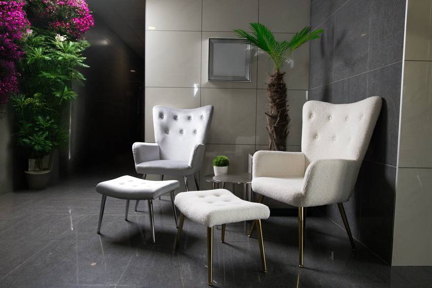 Gold Luxury relaxációs fotel lábtartóval