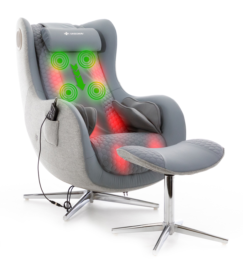 Elektromos masszázsfotel Zafír Relax, antracit színű