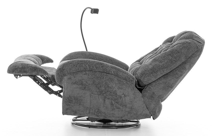 Stílusos relaxációs állítható fotel TRENDY, antracit
