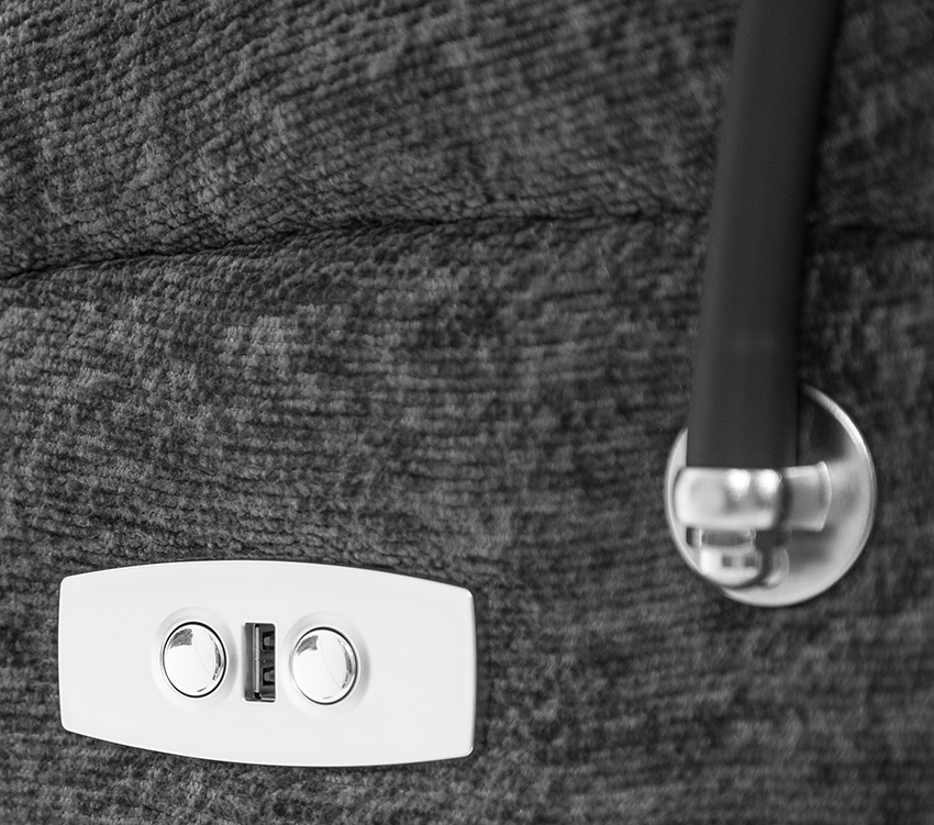 Stílusos relaxációs állítható fotel TRENDY, antracit