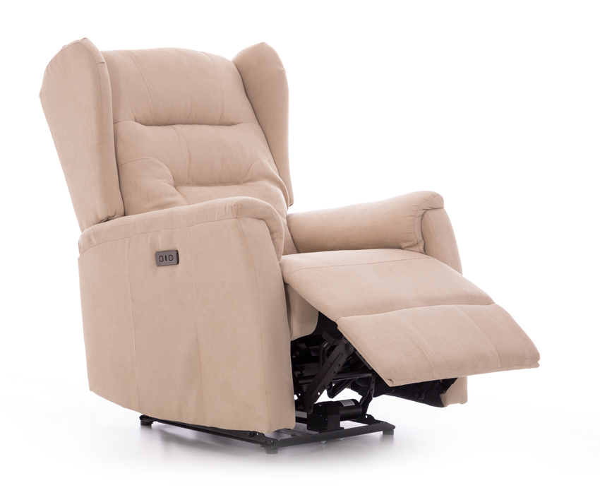 COMFORT Relaxációs állítható fotel, szövet, bézs