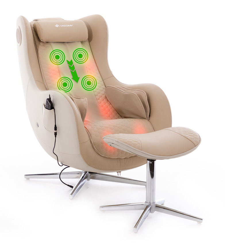 Elektromos masszázsfotel Zafír Relax, bézs színű