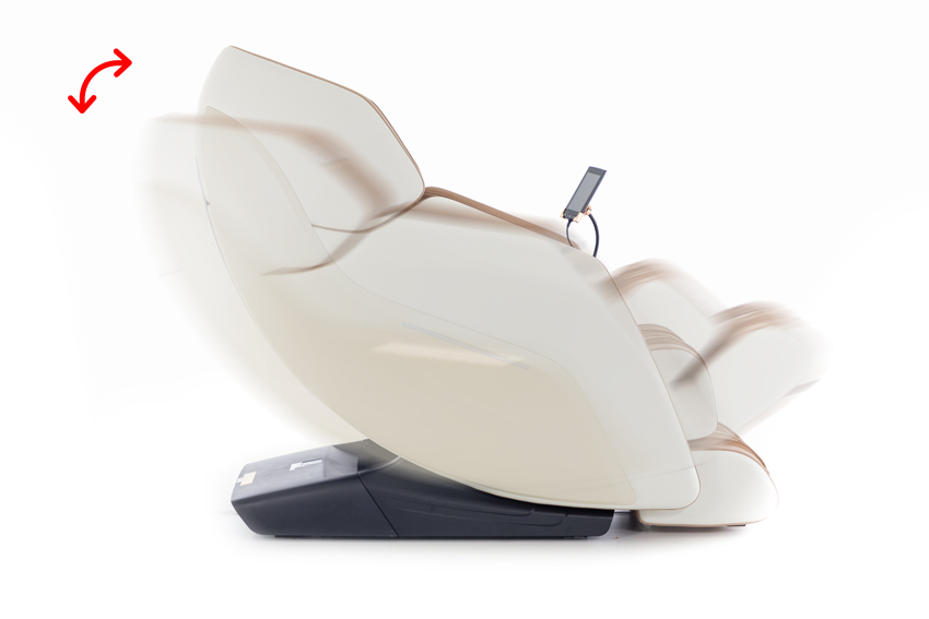 RelaxPro 3D MASSAGER elektromos masszázsfotel, fehér-barna