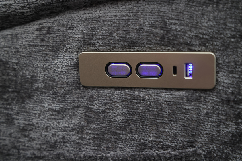 Stílusos relaxációs állítható fotel TRENDY, antracit