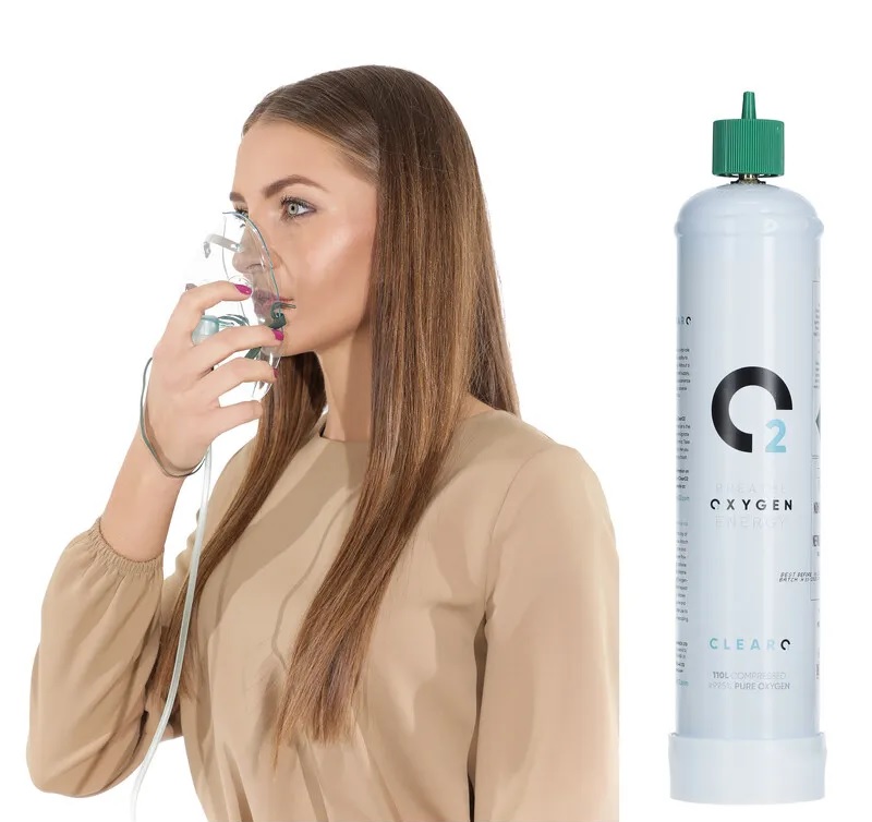 Oxigén palack ClearO2 Oxygen, oxigén maszkkal, 110L