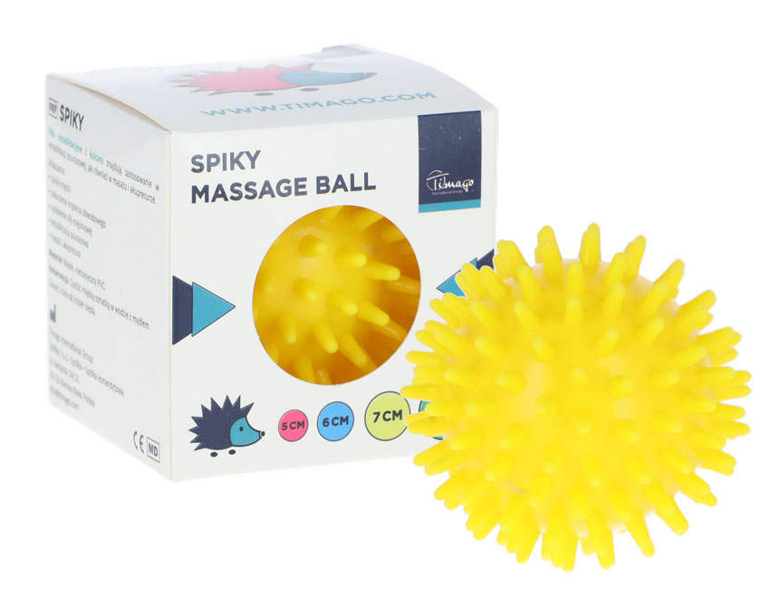 Süni masszázslabda, sárga 7 cm