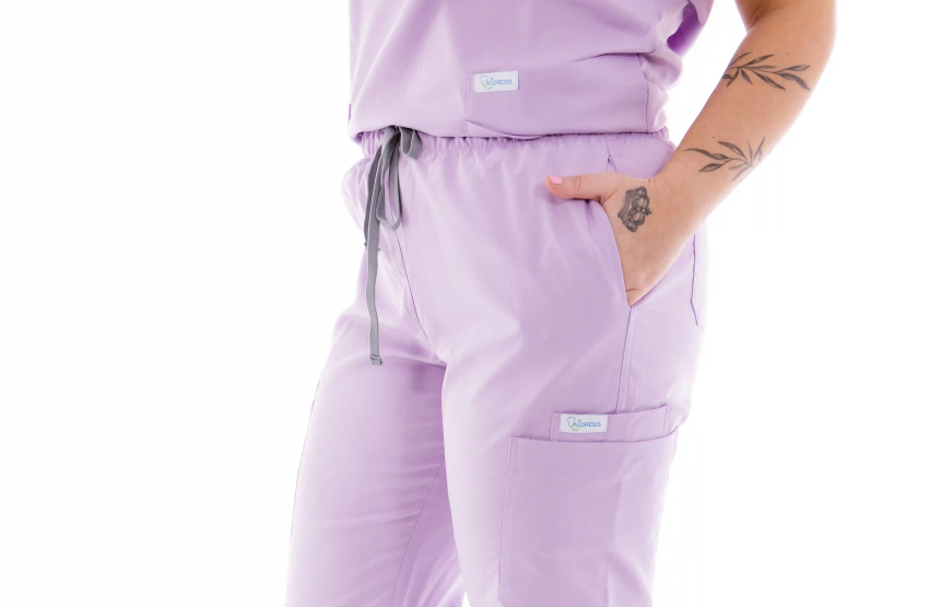 Női egészségügyi munkanadrág Unidress Comfort, levendula