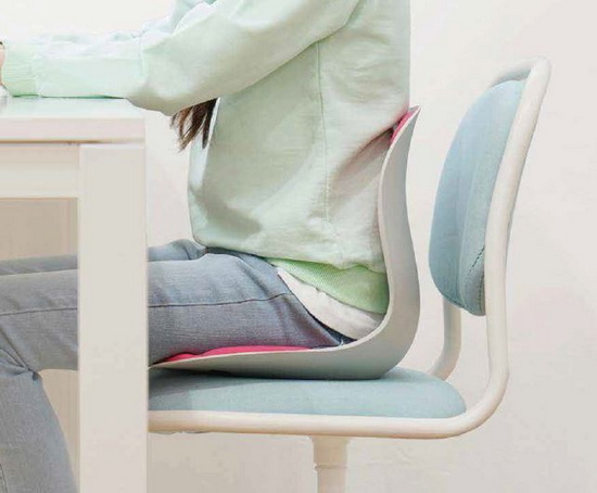 Curble chair gyermek ergonomikus ülőke háttámlával a helyes testtartás érdekében, türkiz