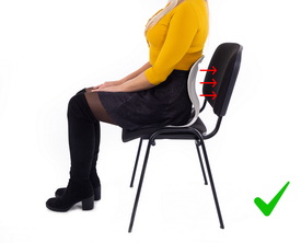 Curble Chair Wider ergonomikus ülőke háttámlával a helyes testtartás érdekében, szürke