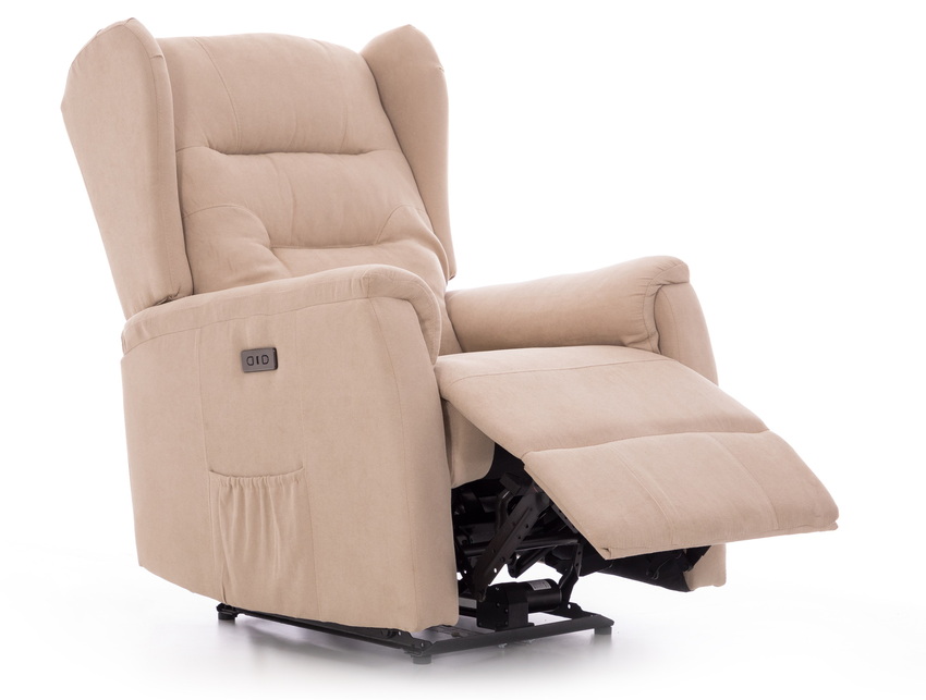 COMFORT Relaxációs állítható fotel - szövet, bézs