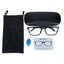 UNIZDRAV Kékfény szűrő szemüveg + szemüveg tartó tok, fekete - unisex