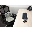 Curble Chair Comfy ergonomikus ülőke háttámlával a helyes testtartás érdekében, szürke