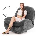 Stílusos relaxációs állítható fotel TRENDY, antracit