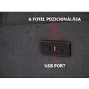 COMFORT relaxációs, dönthető fotel masszázs- és fűtésfunkcióval, antracit színű