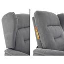 COMFORT+ dönthető masszázsfotel, antracit szövet