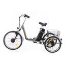 Háromkerekű elektromos kerékpár Tornado ZTECH, ezüst