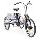 Háromkerekű elektromos kerékpár Tornado ZTECH, ezüst