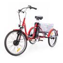 Háromkerekű elektromos kerékpár Tornádo ZTECH, piros