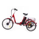 Háromkerekű elektromos kerékpár Tornádo ZTECH, piros