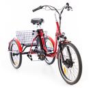 Háromkerekű elektromos kerékpár Tornádo ZTECH, piros