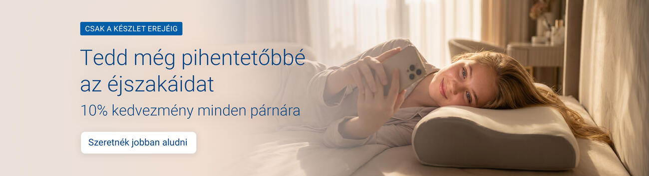 10% kedvezmény a párnák kategóriára