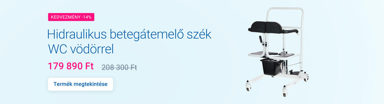 Hidraulikus betegátemelő szék WC