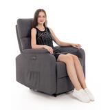 COMFORT relaxációs, dönthető fotel masszázs- és fűtésfunkcióval, antracit színű