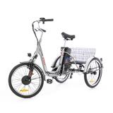 Háromkerekű elektromos kerékpár Tornado ZTECH, ezüst