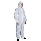 Egyszer használatos védőoverál kapucnival