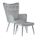 Silver Luxury relaxációs fotel lábtartóval