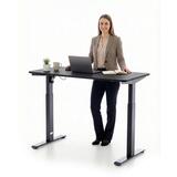 UNIZDRAV állítható magasságú íróasztal 120x60 cm, fekete