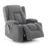 Relaxációs állítható fotel, szövet antracit