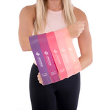 Erősítő gumiszalag készlet rózsaszín - 5 darab