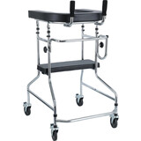 Kerekes járókeret támasztófelülettel és üléssel UNIZDRAV