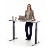 UNIZDRAV állítható magasságú íróasztal 120x60 cm, szürke