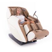 RelaxPro 3D MASSAGER elektromos masszázsfotel, fehér-barna