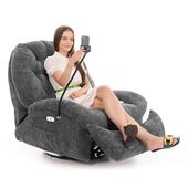 Stílusos relaxációs állítható fotel TRENDY, antracit