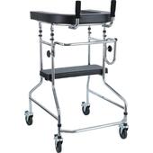 Kerekes járókeret támasztófelülettel és üléssel UNIZDRAV