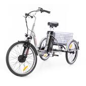 Háromkerekű elektromos kerékpár Tornado ZTECH, ezüst