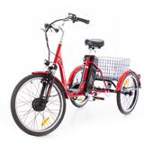 Háromkerekű elektromos kerékpár Tornádo ZTECH, piros