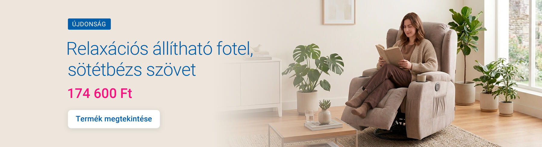 Relaxációs állítható fotel